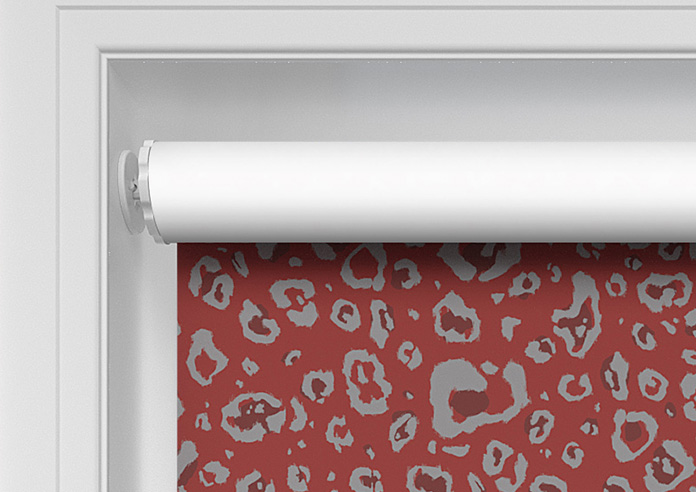 Leopard Luxe, Cherry Red - Twist&Fit Roller Blind - Image 10